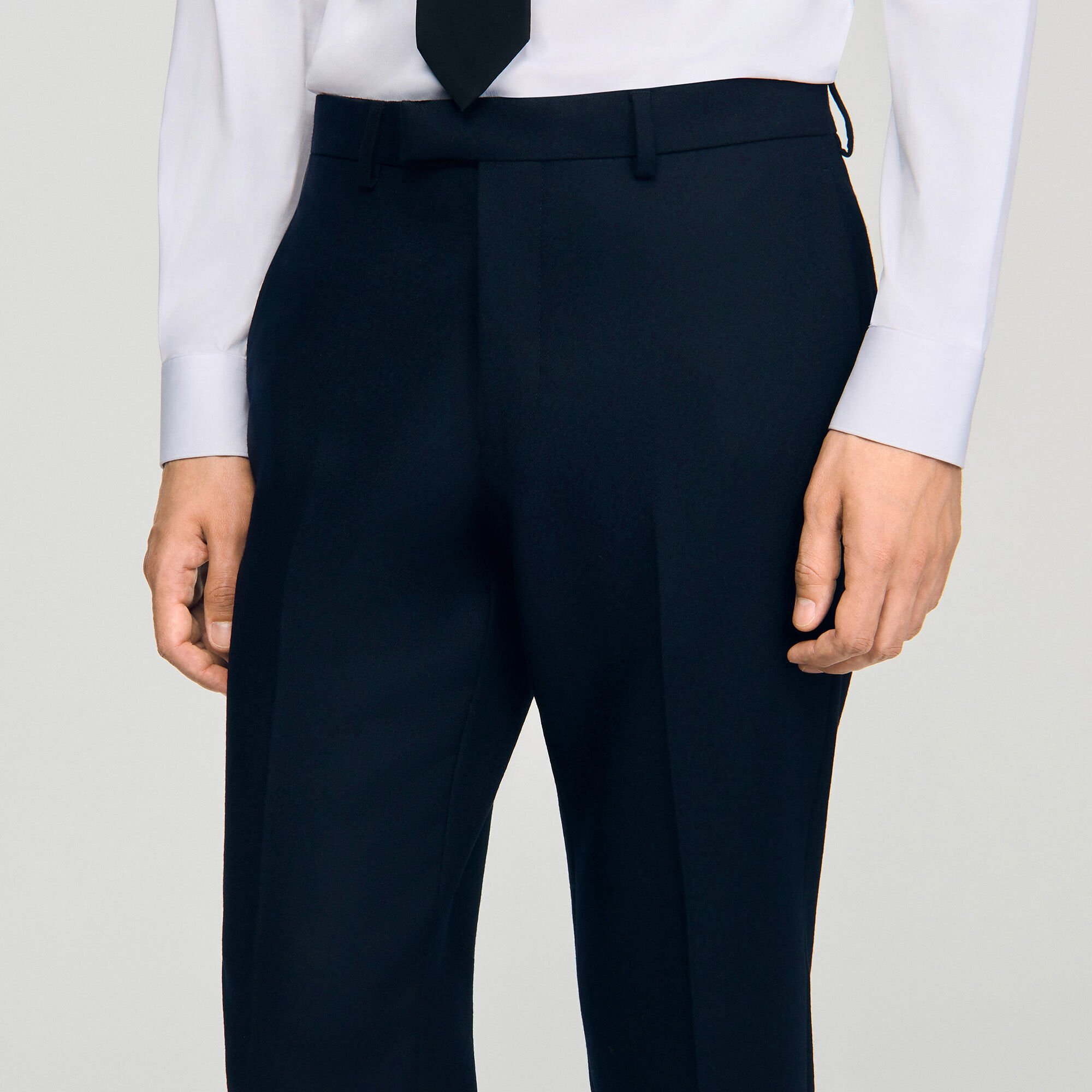 Wool suit trousers