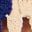 Blue / Ecru