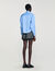 Cropped shirt with detachable tie