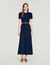 Pointelle knit maxi skirt