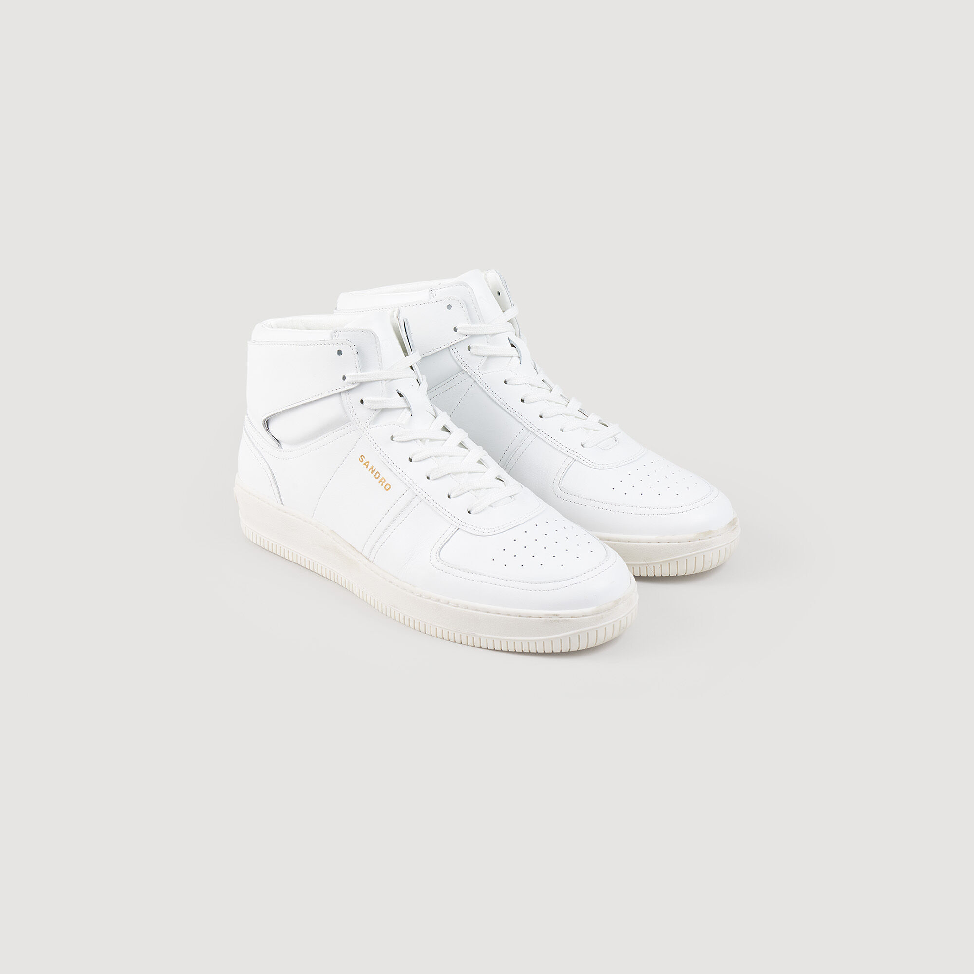 Sandro white trainers cheap