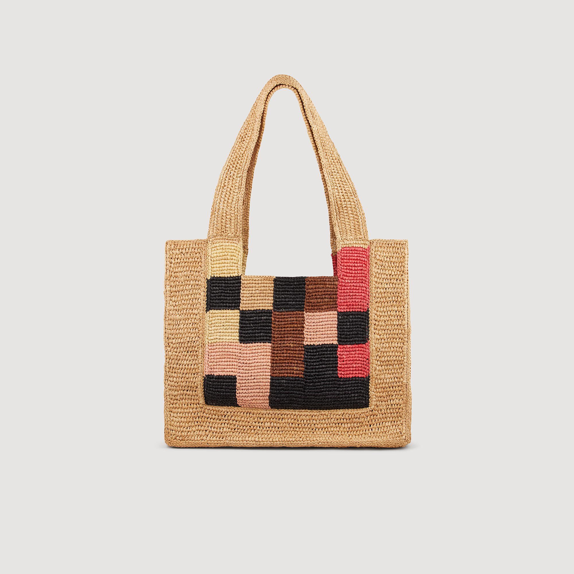 Checkerboard tote bag outlet