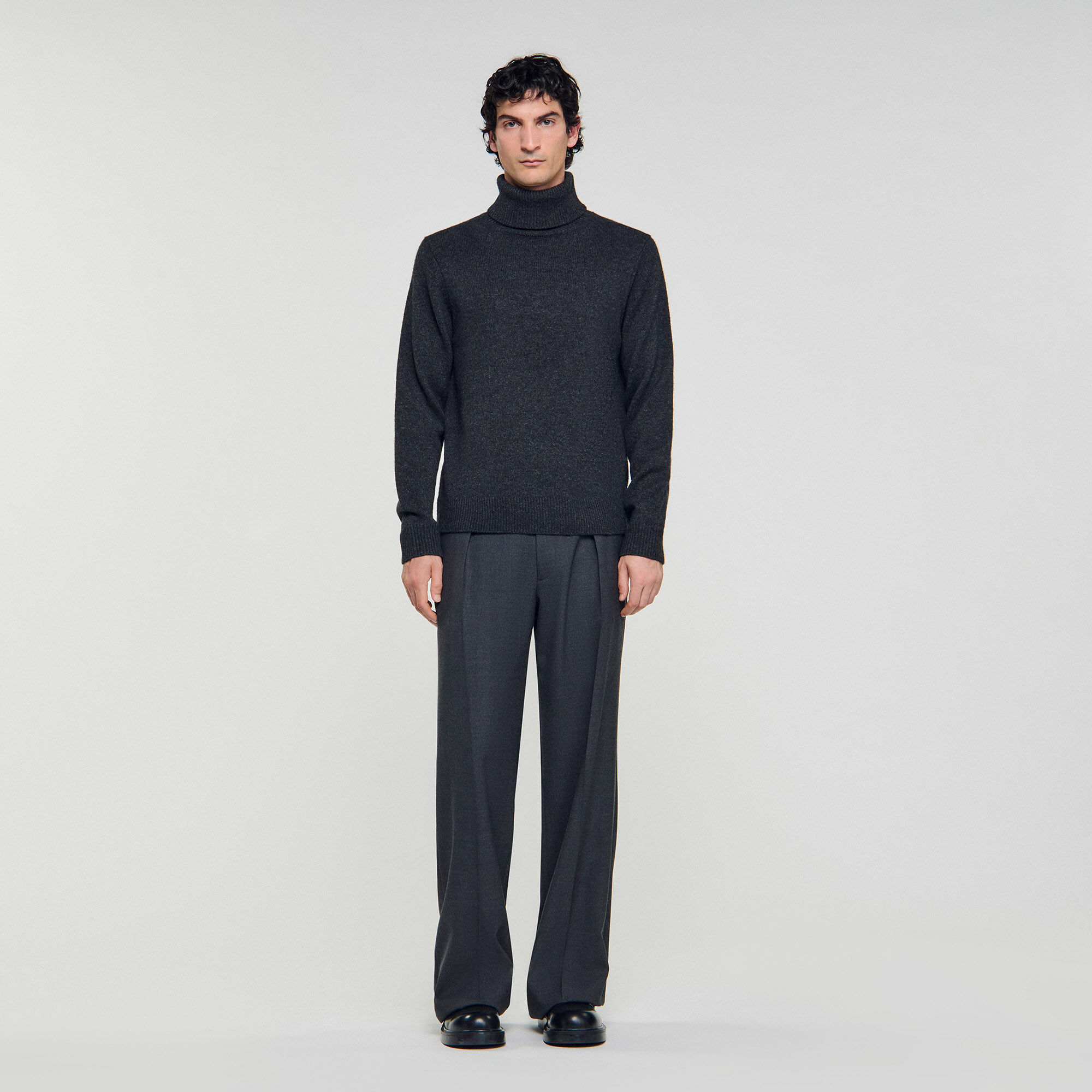 Wool and cashmere turtleneck jumper