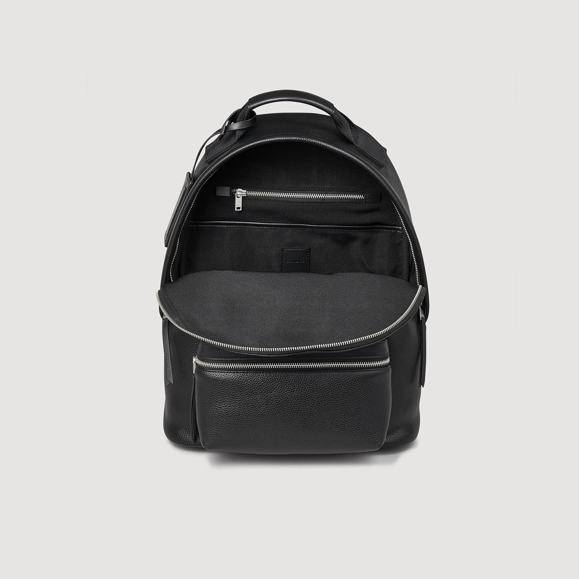 Coated canvas backpack