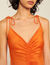 Midi dress with narrow straps