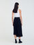 Long asymmetrical skirt