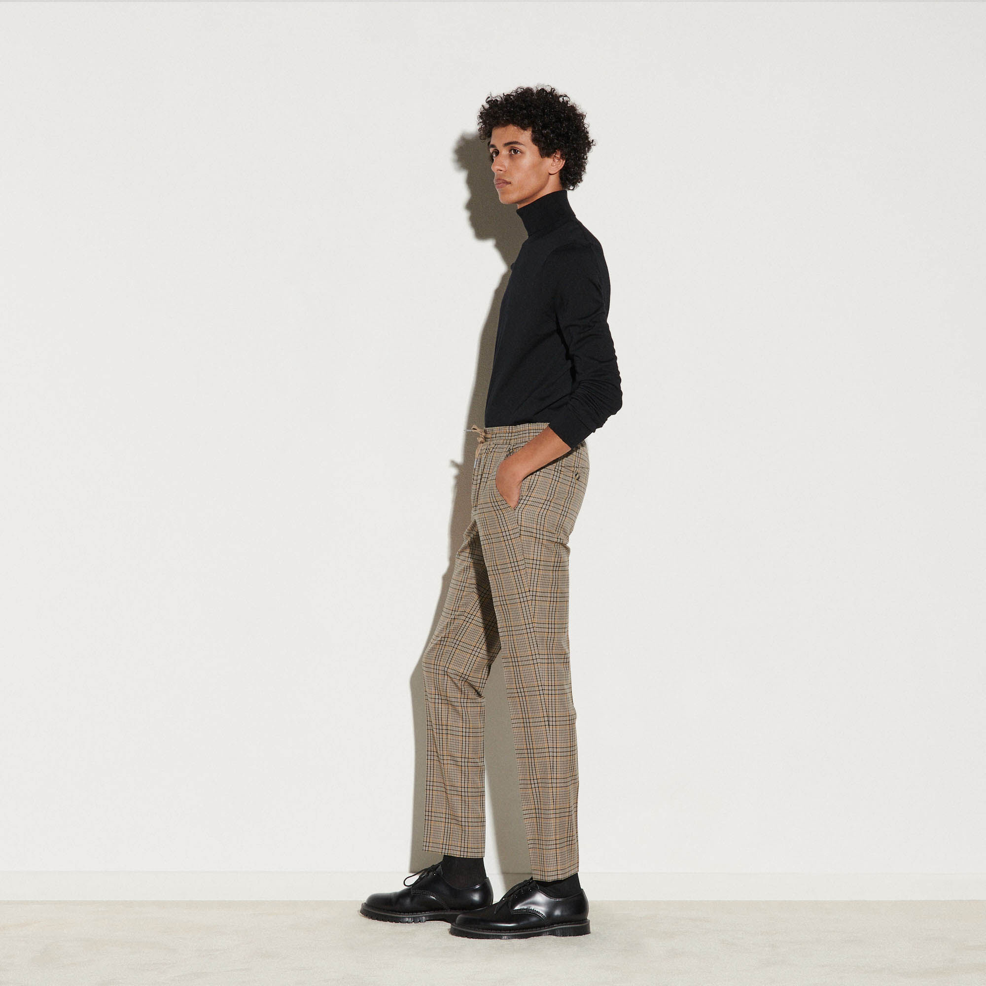 Checked trousers
