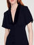 Short dress with shawl neck