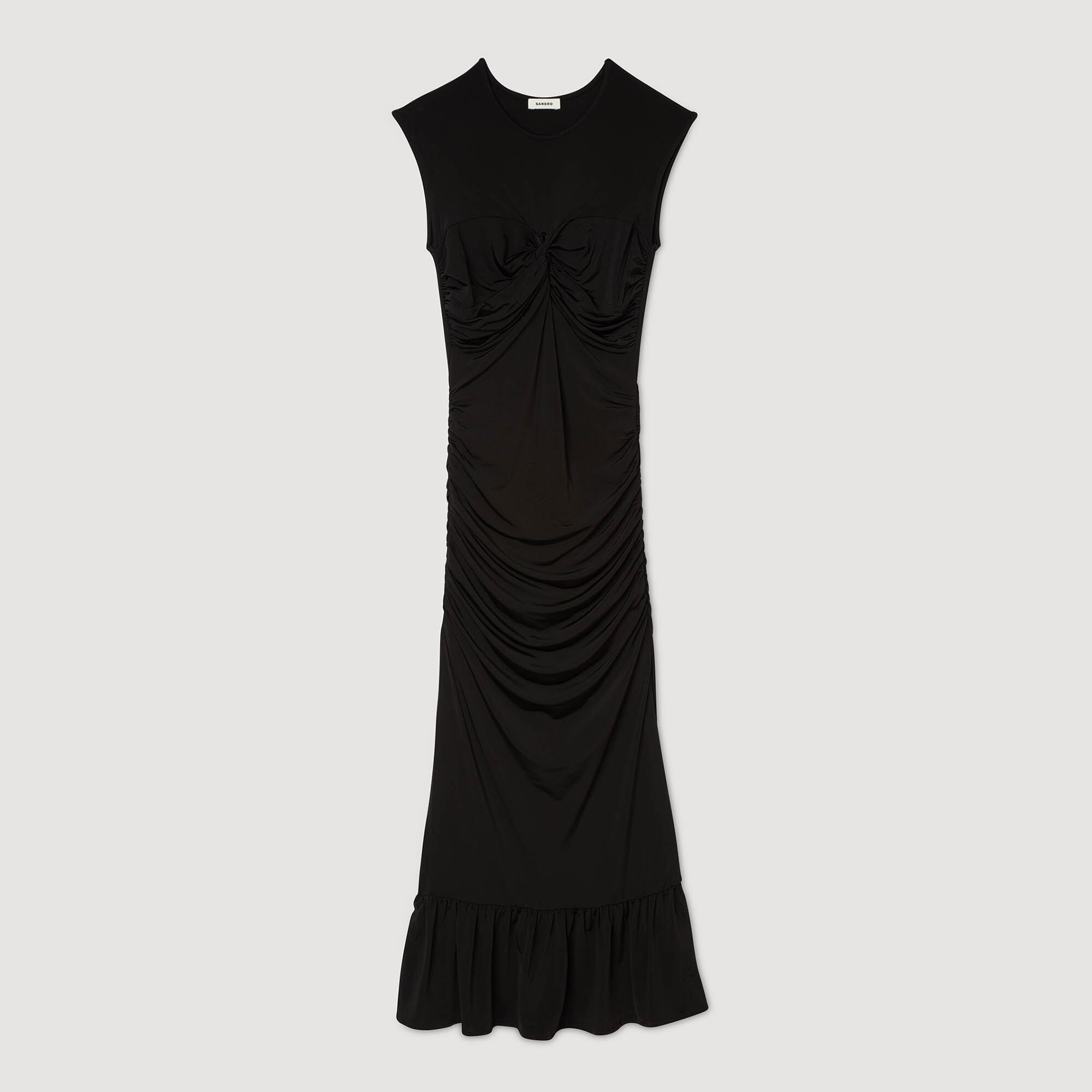 Draped maxi dress
