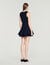 Short knit dress with ruffles