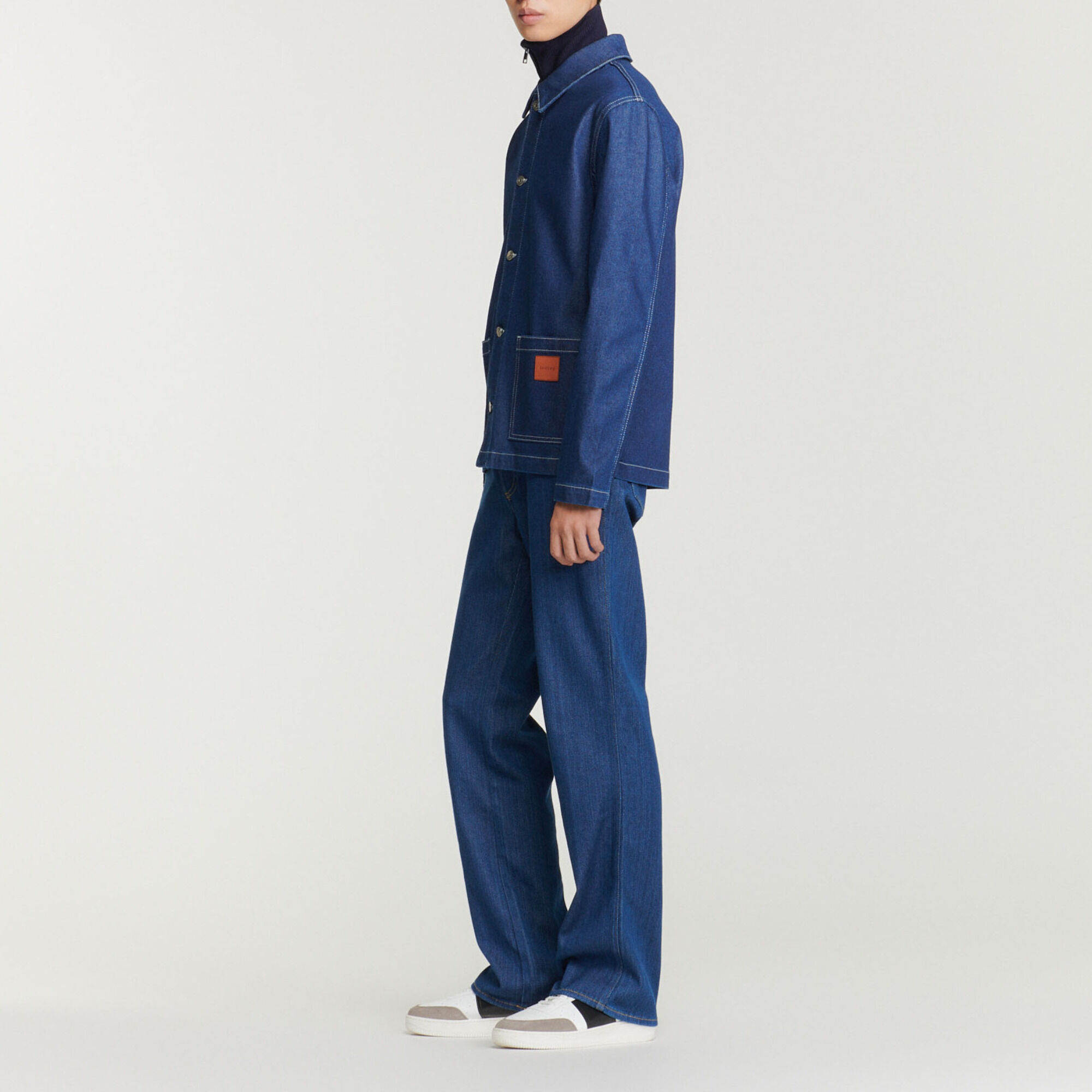 Denim worker jacket