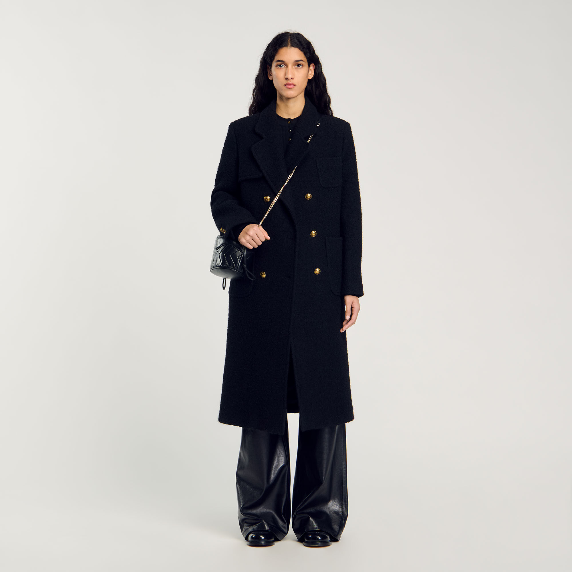 Long double breasted coat