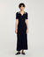 Knit maxi dress with studs
