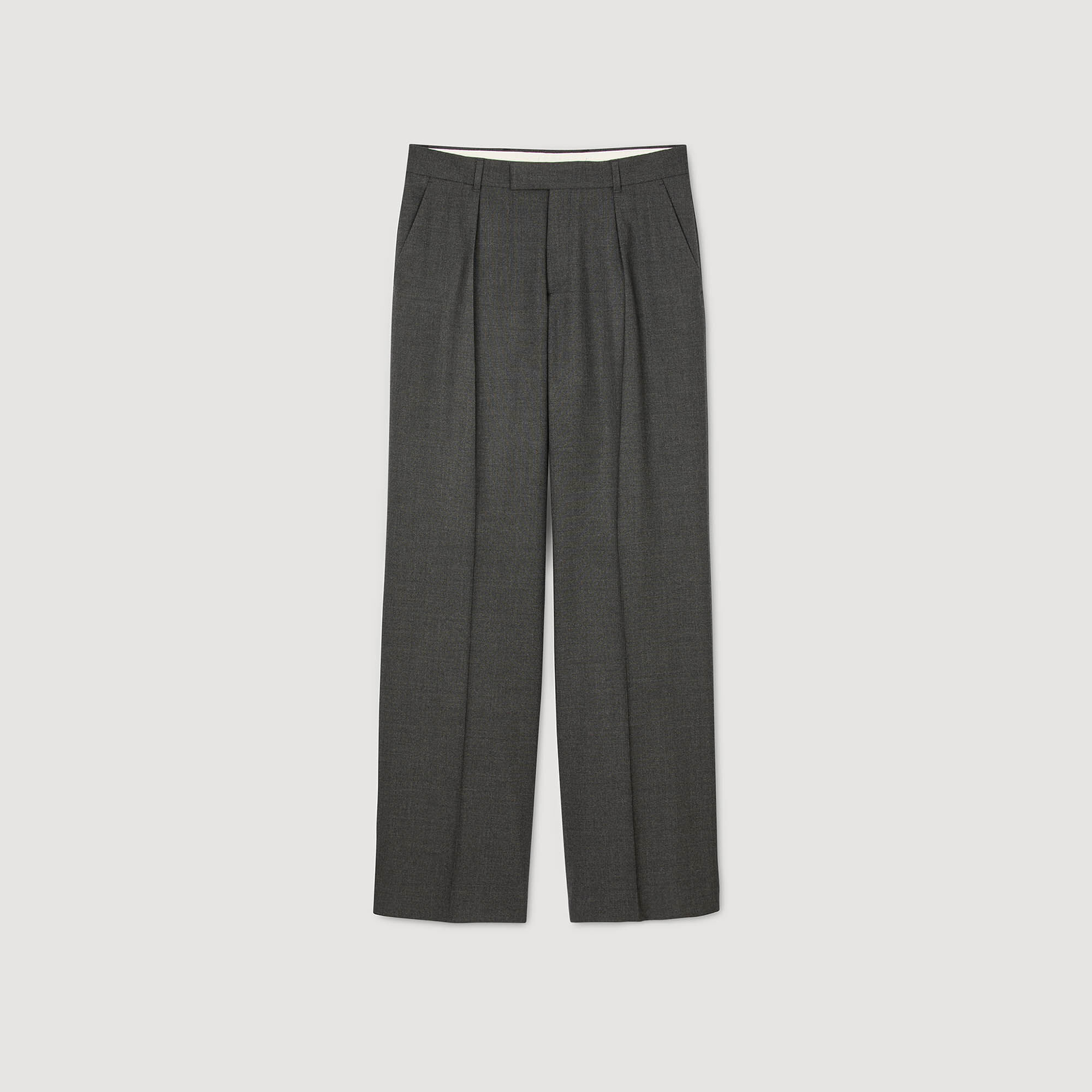 Wool suit trousers