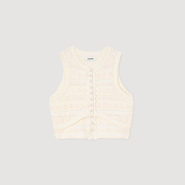 Crochet detail jumper