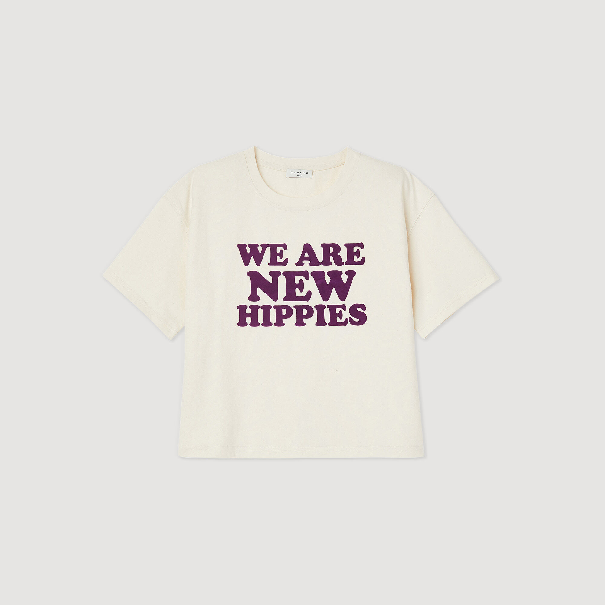 Cropped We Are The New Hippies T-shirt