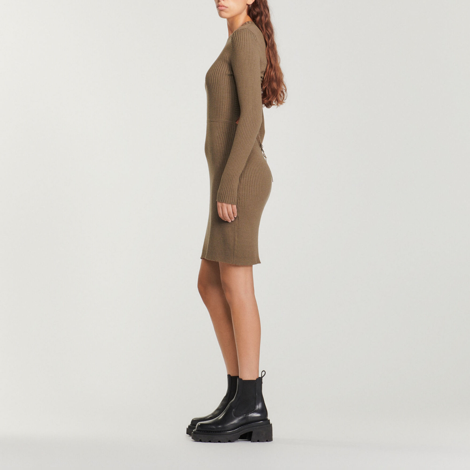 Ribbed knit dress