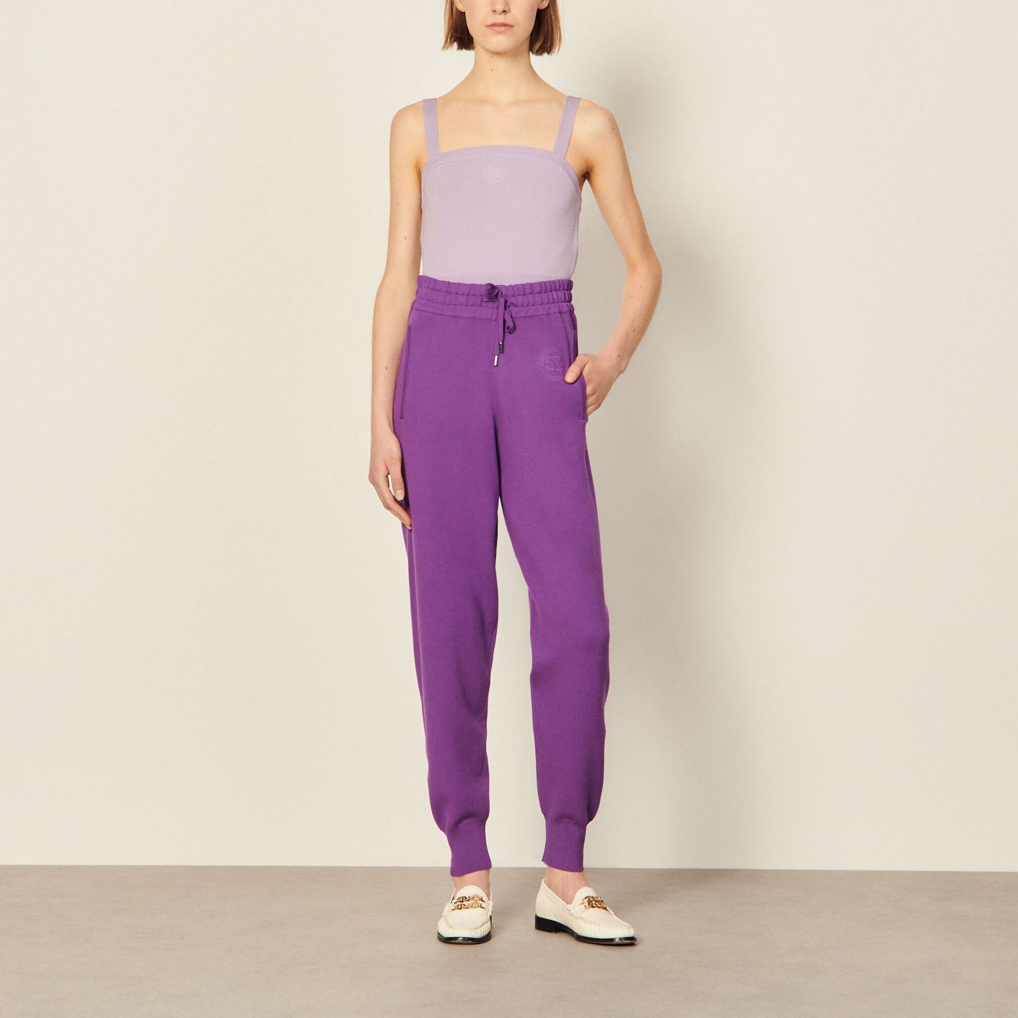 Knit jogging bottoms