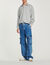 Faded wide-leg jeans
