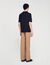 Knitted polo shirt with zip collar