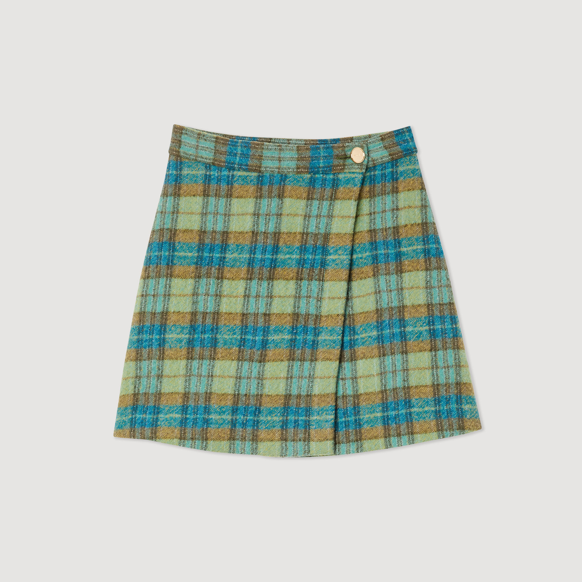 Short wraparound skirt