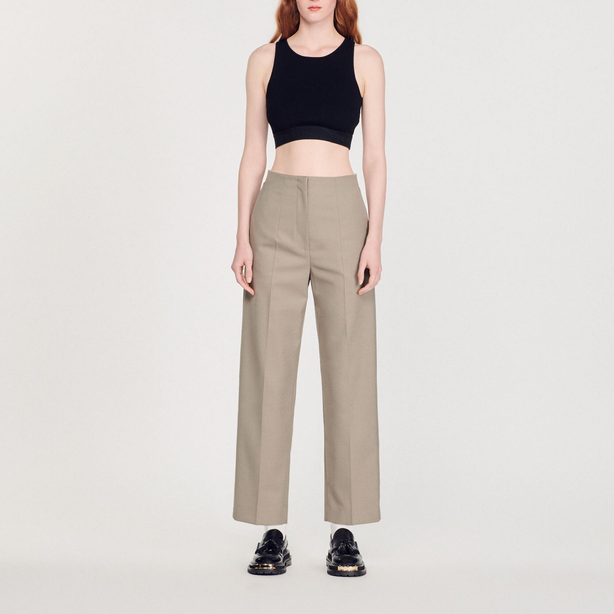 Knitted crop top