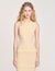 Ruffled knit maxi dress