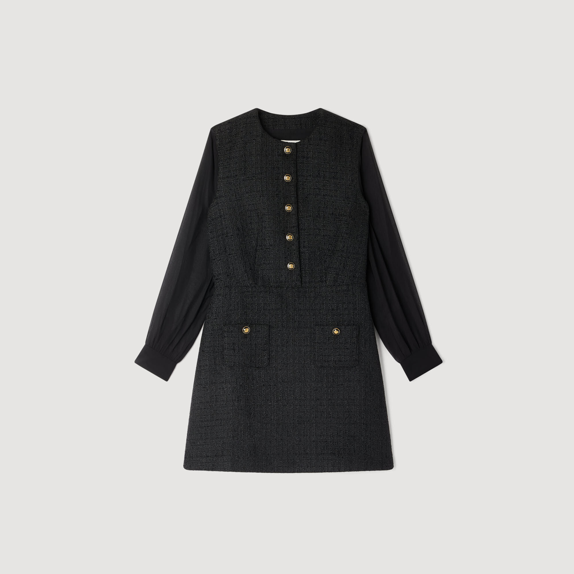 Long-sleeved short dress