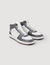 Leather high-top trainers