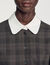 Check shirt with contrast collar