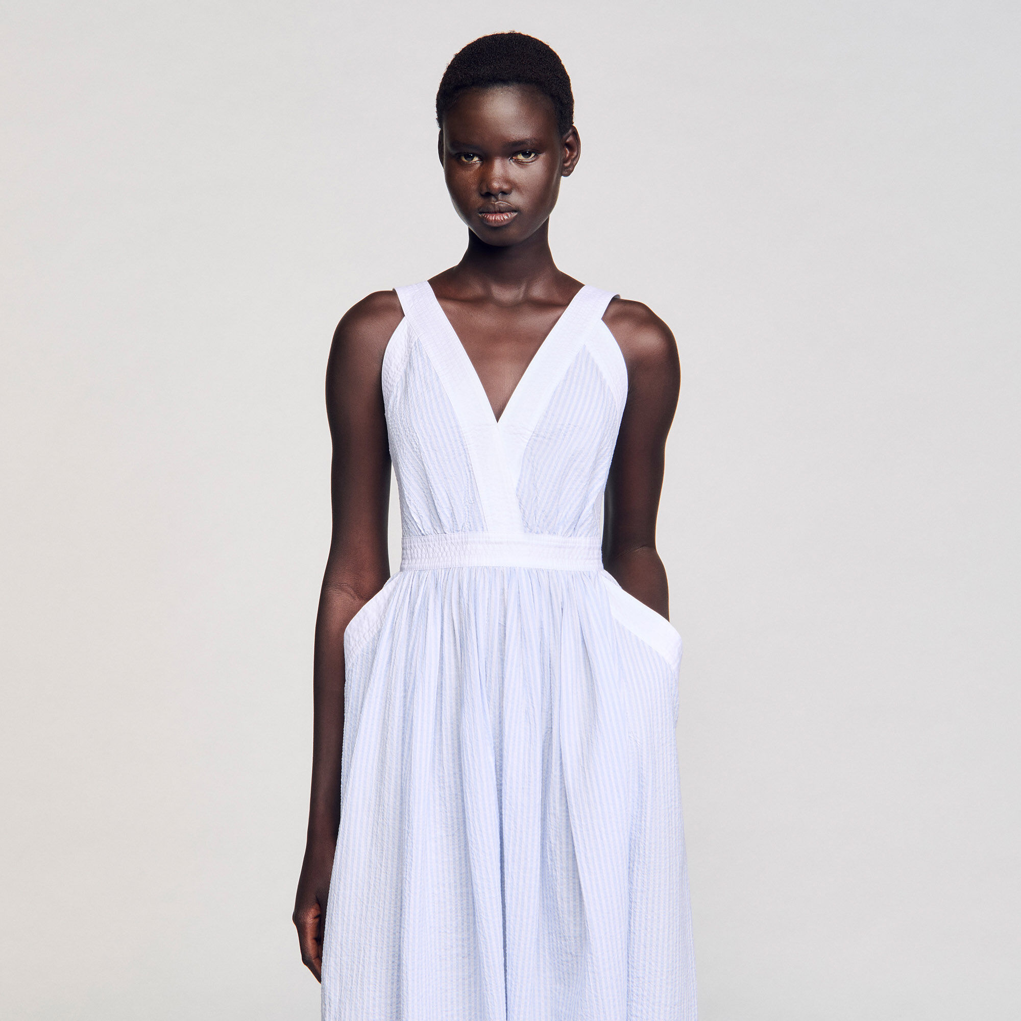 Long striped dress