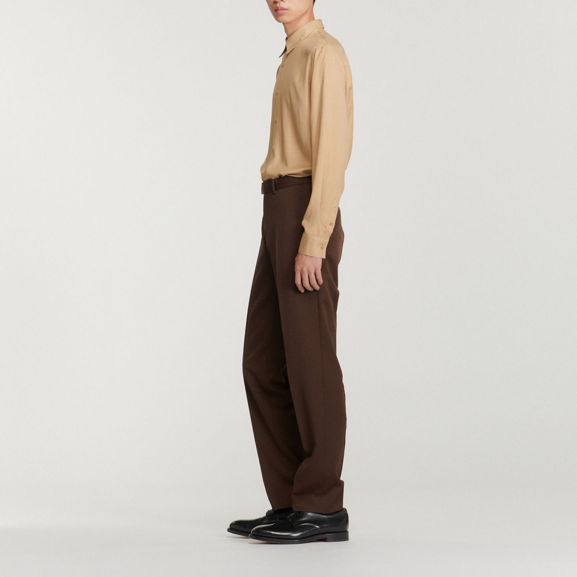 Virgin wool suit trousers