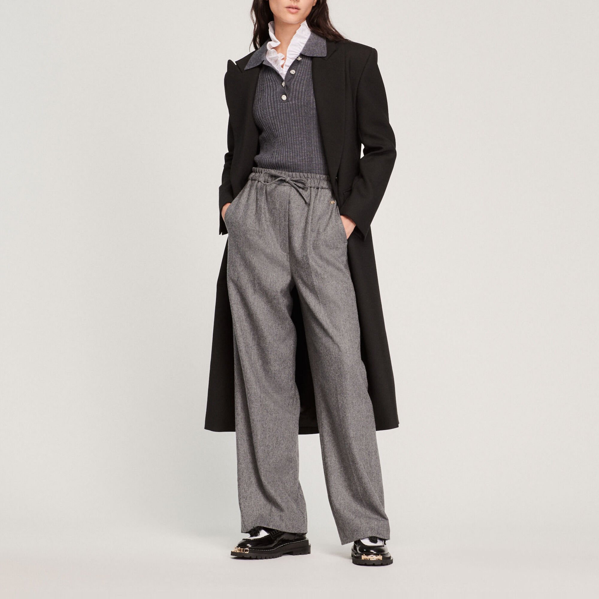 Wide-leg trousers