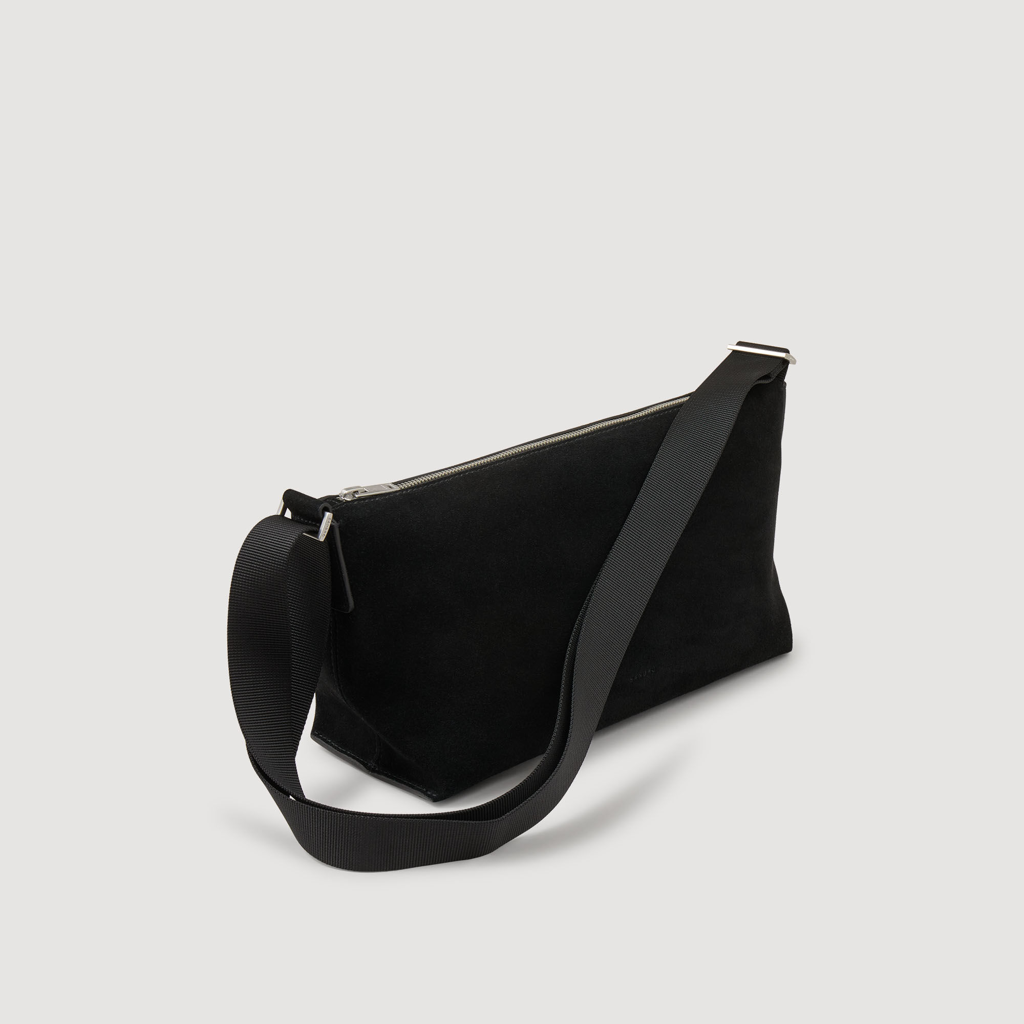 Split leather hobo bag