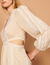 Short cut-out dress with decorative trim