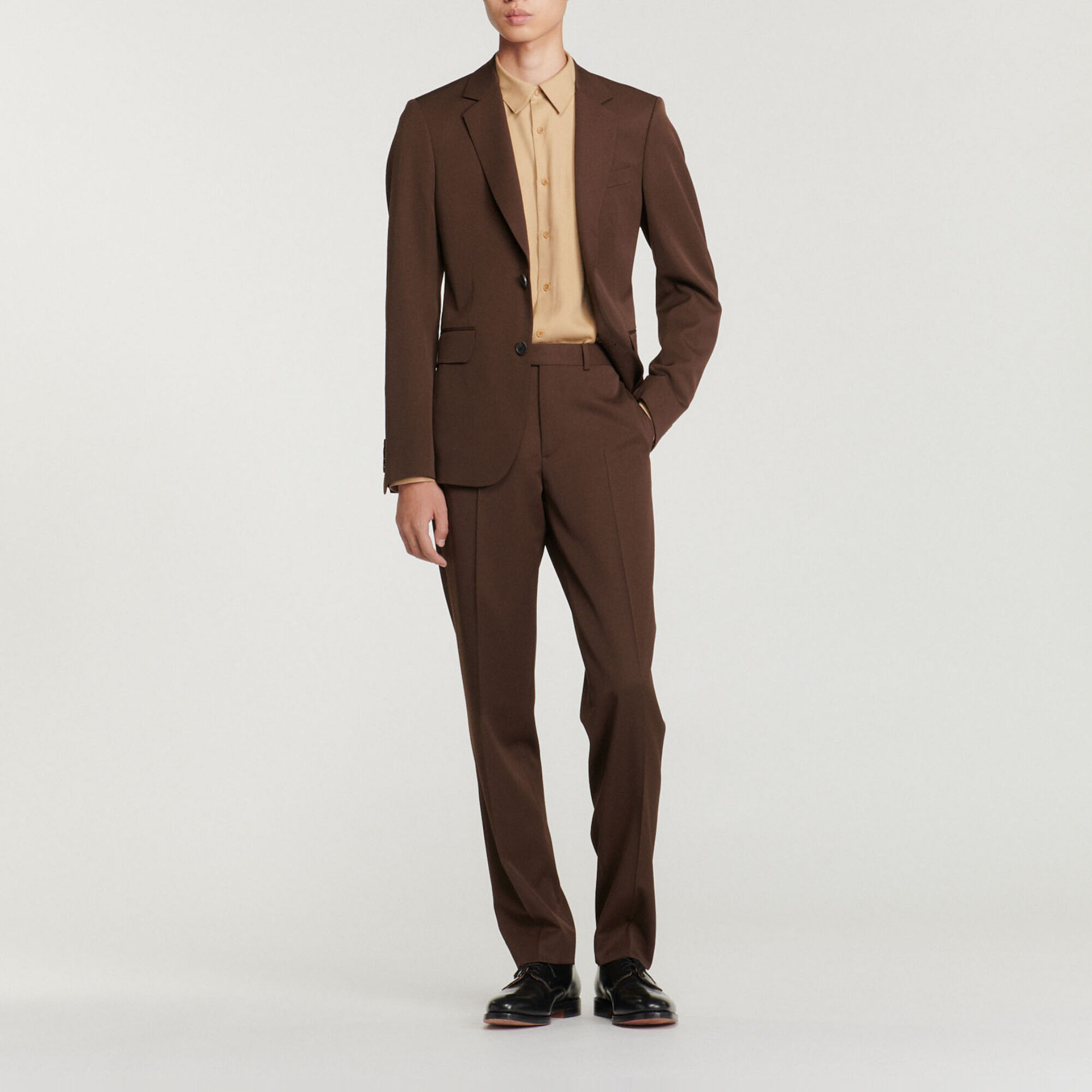 Virgin wool suit trousers