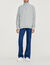 Oversized trucker-style sweatshirt