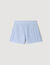 High-waisted beaded crochet shorts