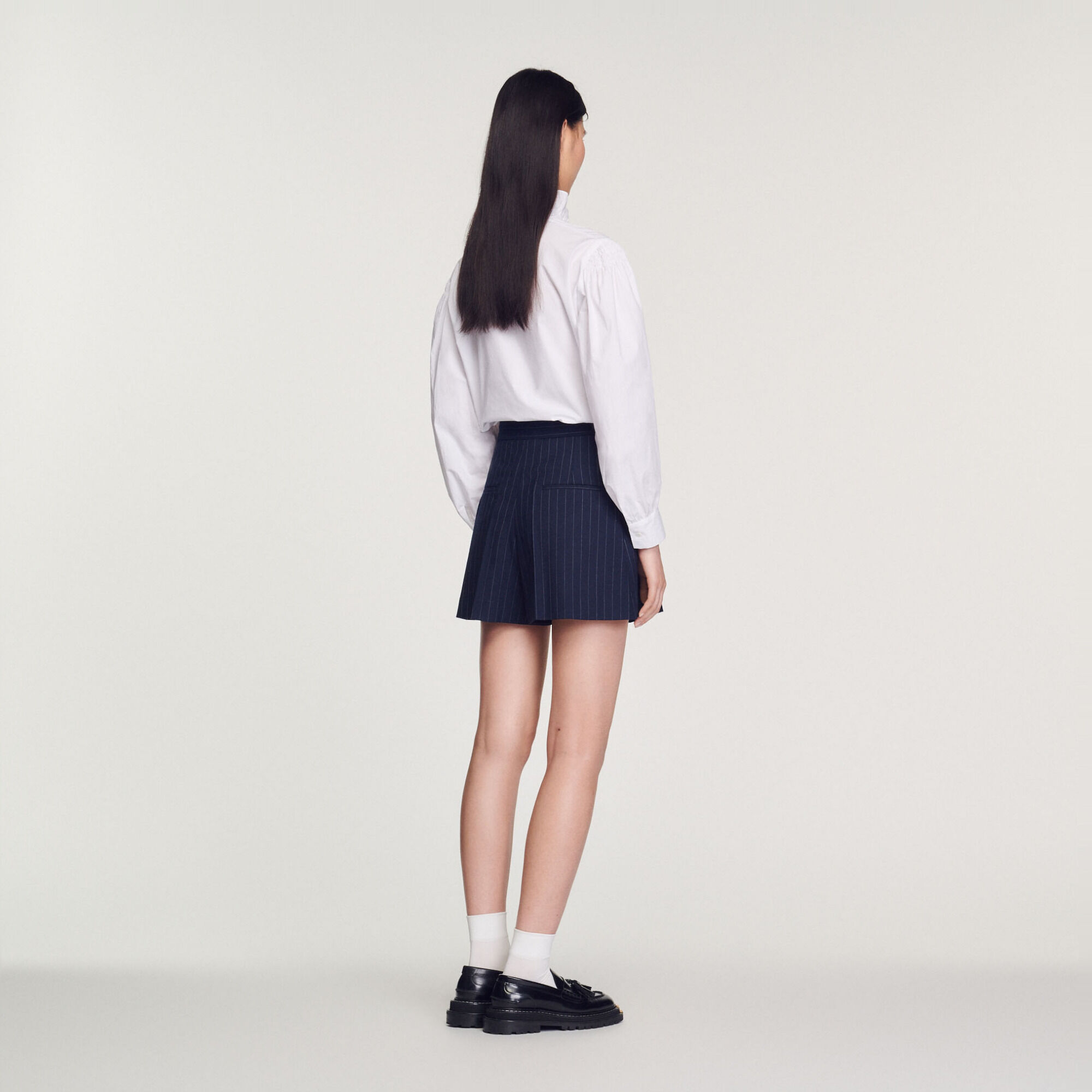 Striped tailored shorts