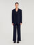 Striped rhinestone suit jacket
