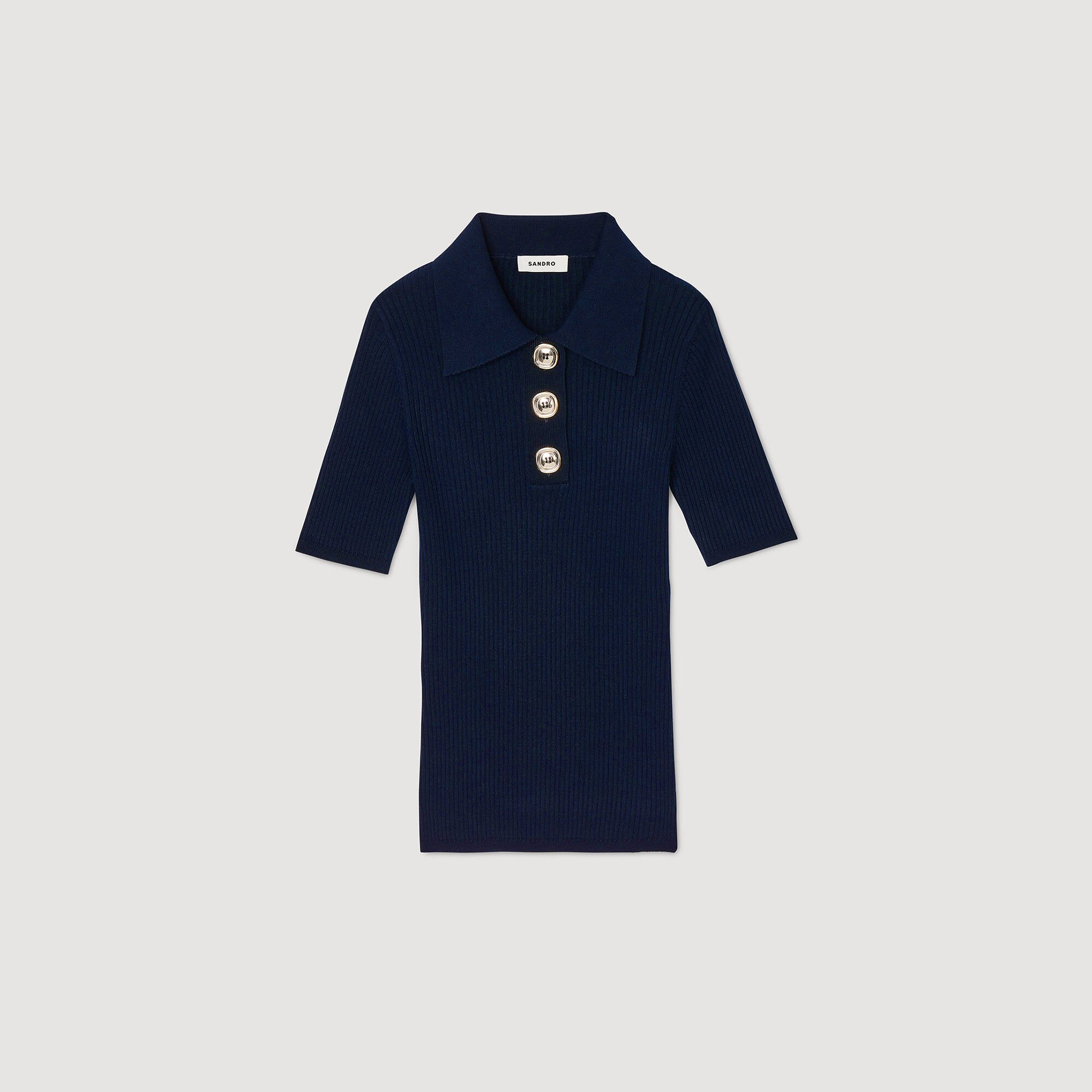 Polo-neck jumper