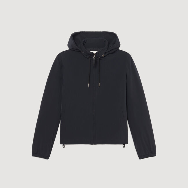Zip-up hooded jacket