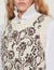 Sleeveless sweater with paisley print