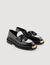 Thick-soled leather loafers