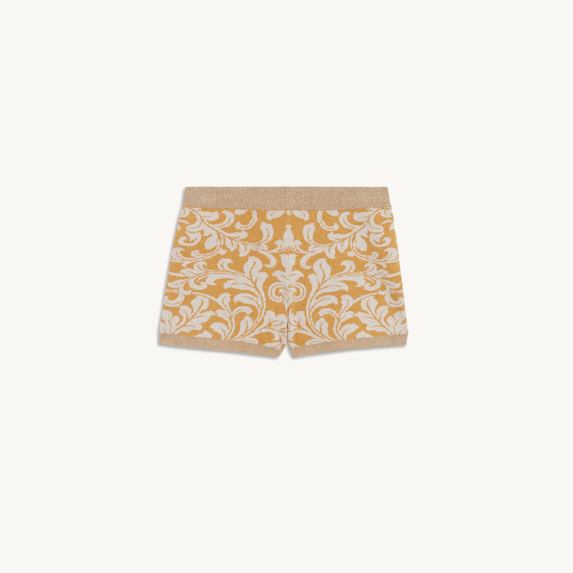 Jacquard knit shorts