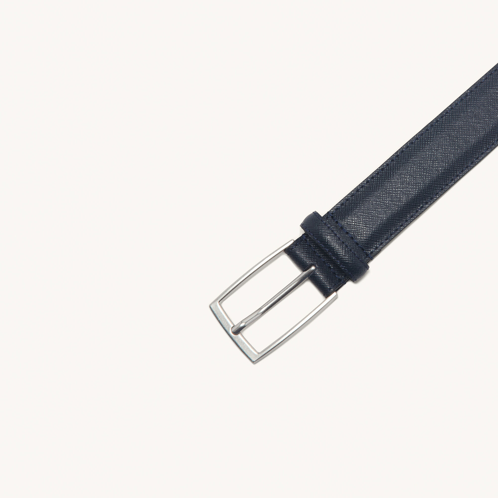Saffiano leather belt