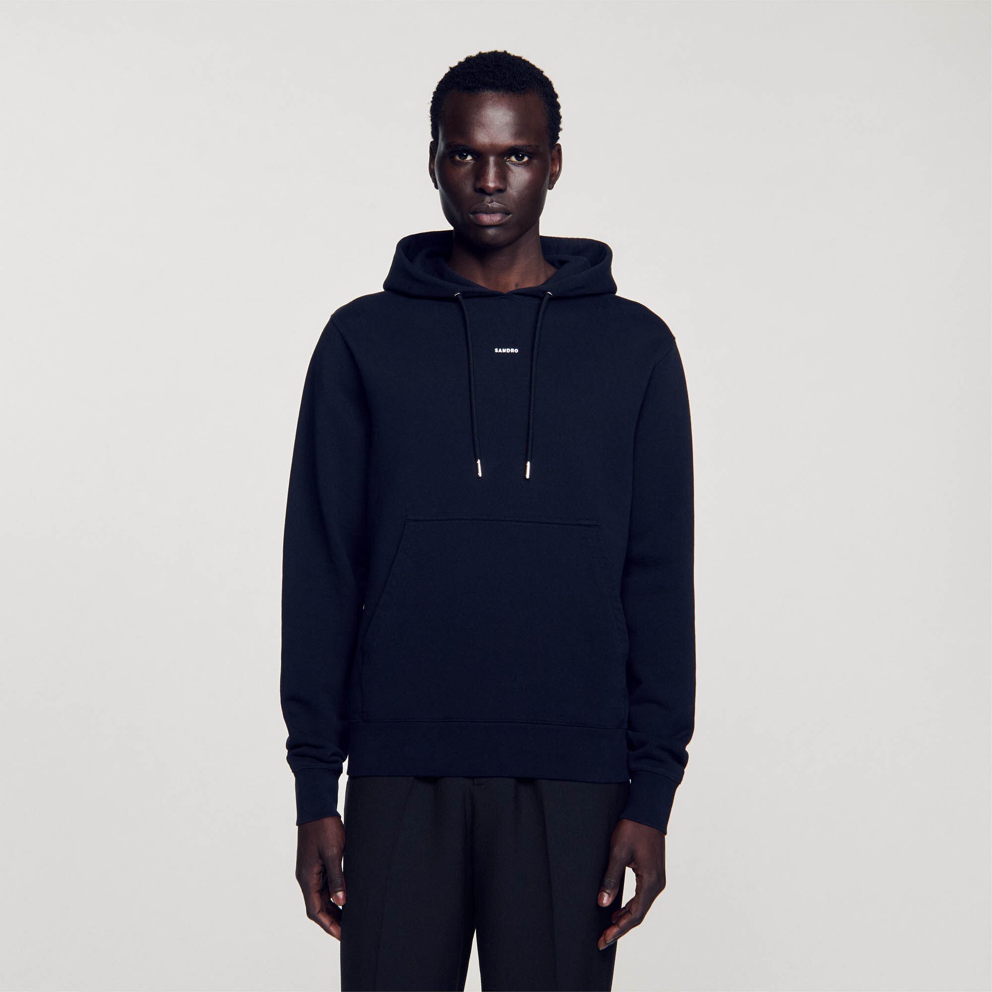 Men’s organic cotton embroidered hoodie