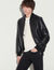 Sheepskin varsity jacket
