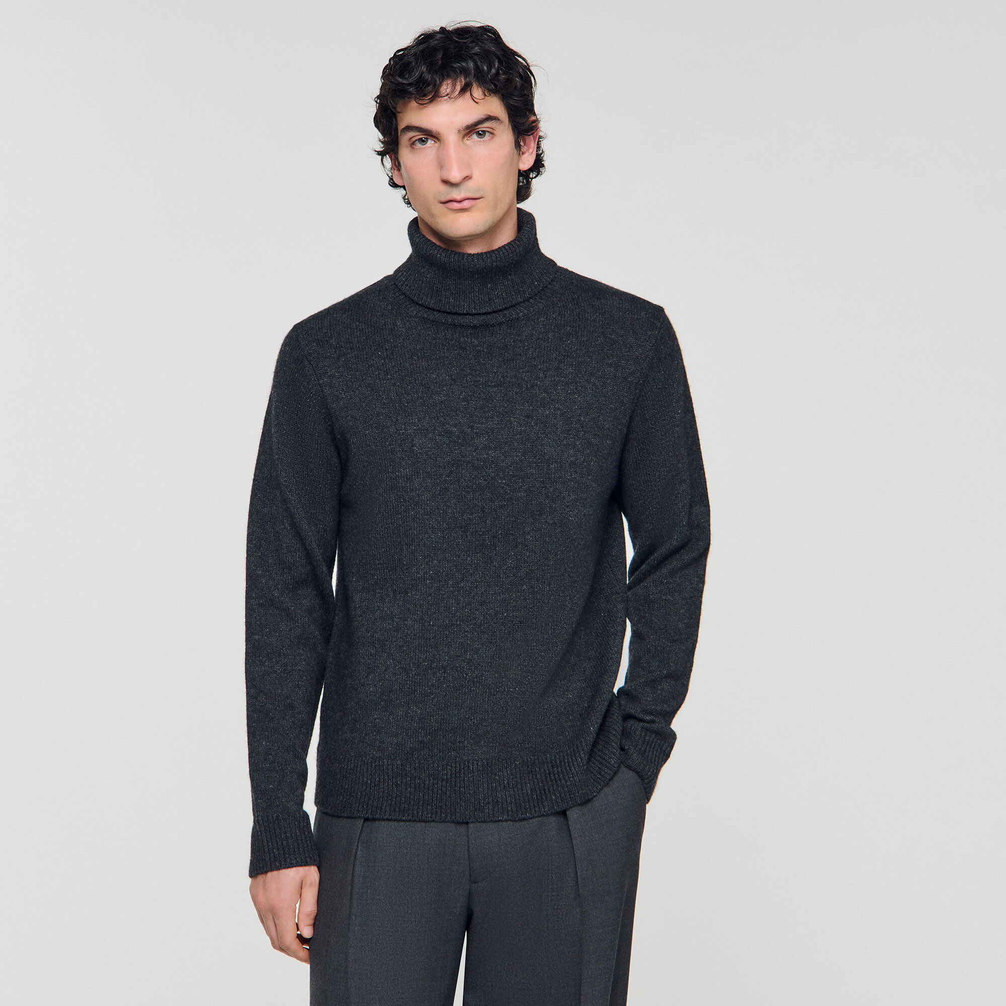 Wool and cashmere turtleneck jumper