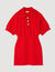 Short knitted polo dress